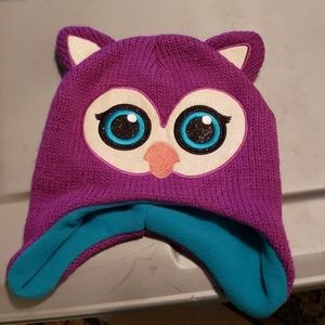 Kid's owl beanie